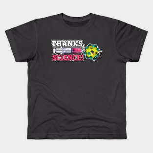 Thanks Science Covid Vaccine Syringe Kids T-Shirt